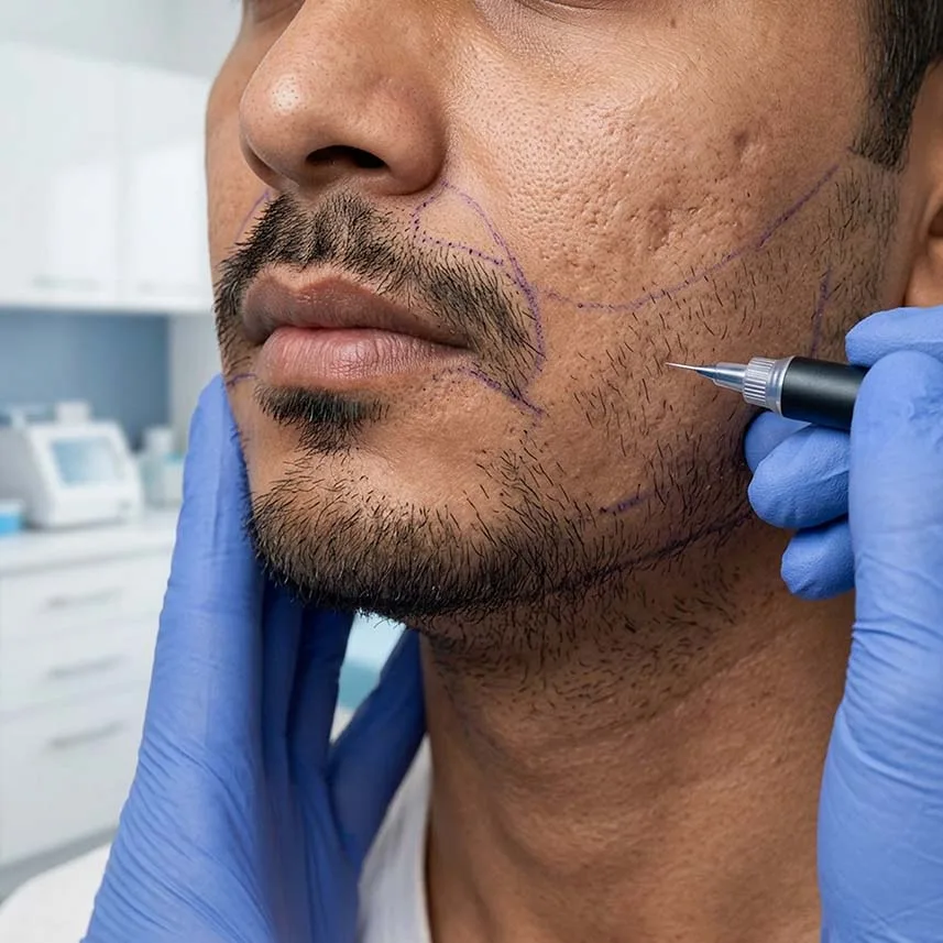 Mustache / Beard Creation in Mumbai - The Hair and Shape Clinic
